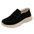 thumbnail image 1 of SACFOF Women's Suede Platform Loafers - Slip-On Wedge Moccasin with Comfortable Non-Slip Rocker Sole for Business, Casual, Daily Wear, 1 of 6