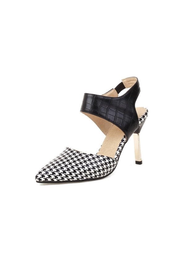 Womens Slingback Pointed Toe Stiletto Pumps Slip-on High Heels Office Lady Sandals Party Prom Dress Shoes