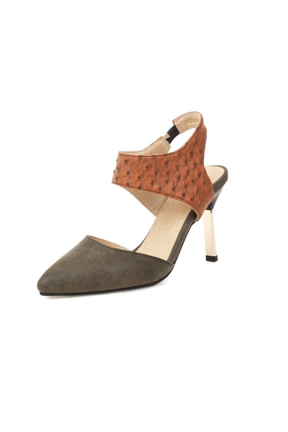 Womens Slingback Pointed Toe Stiletto Pumps Slip-on High Heels Office Lady Sandals Party Prom Dress Shoes