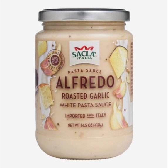 SACLA: Alfredo Roasted Garlic Pasta Sauce, 14.5 oz
