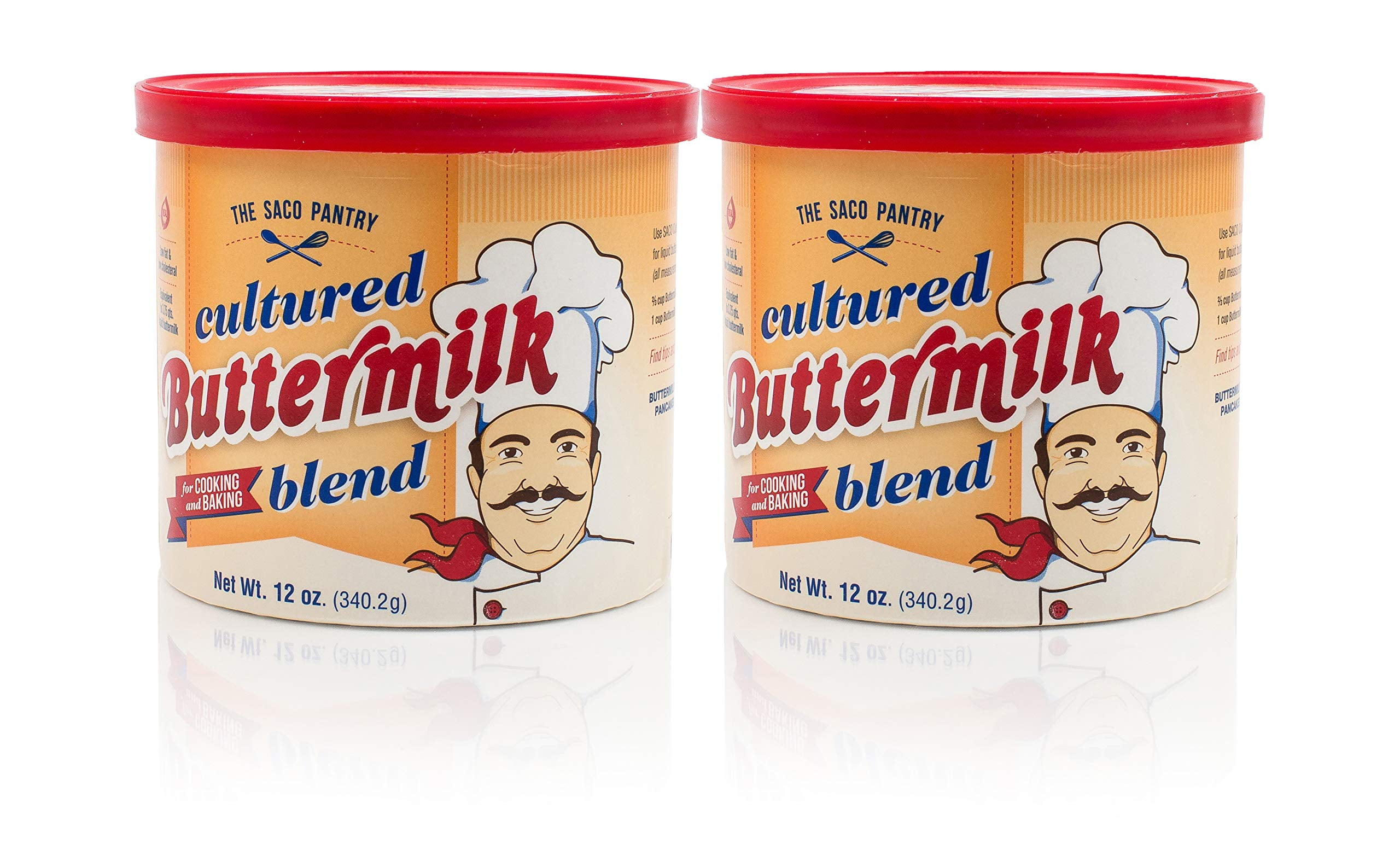 SACO Cultured Buttermilk Blend for Cooking and Baking, 12 ounce (Pack of 2) | Certified Kosher, Gluten-Free and Nut-Free.