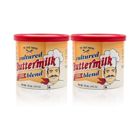 SACO Cultured Buttermilk Blend for Cooking and Baking, 12 ounce (Pack of 2) | Certified Kosher, Gluten-Free and Nut-Free.