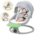 thumbnail image 1 of SACVON Baby Swing for Infants to Toddler, Baby Rocker for Infants with 5 Sway Ranges,Bluetooth Support Bouncers for 0-24 Months, Light Gray, 1 of 13