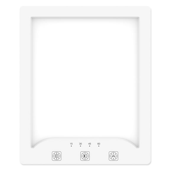 SAD Lamp 3000-6500K Adjustable Square Sunlight Lamp with 3 Color Temperature 10 Brightness Levels 4 Timer Setting Portable Improve Mood Light for Home Office School Travel