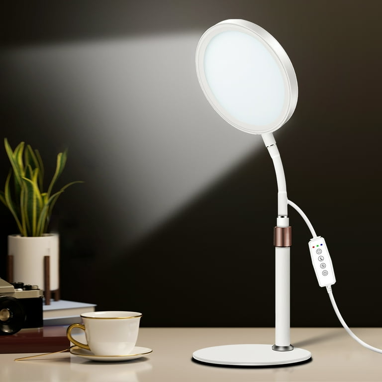 Shyineyou UV-Free 10000 Lux Light Therapy Lamp with 3 Colors
