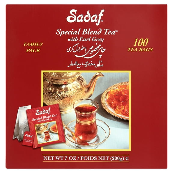 SADAF Special Blend Tea with Earl Grey ~ 100 Tea Bags