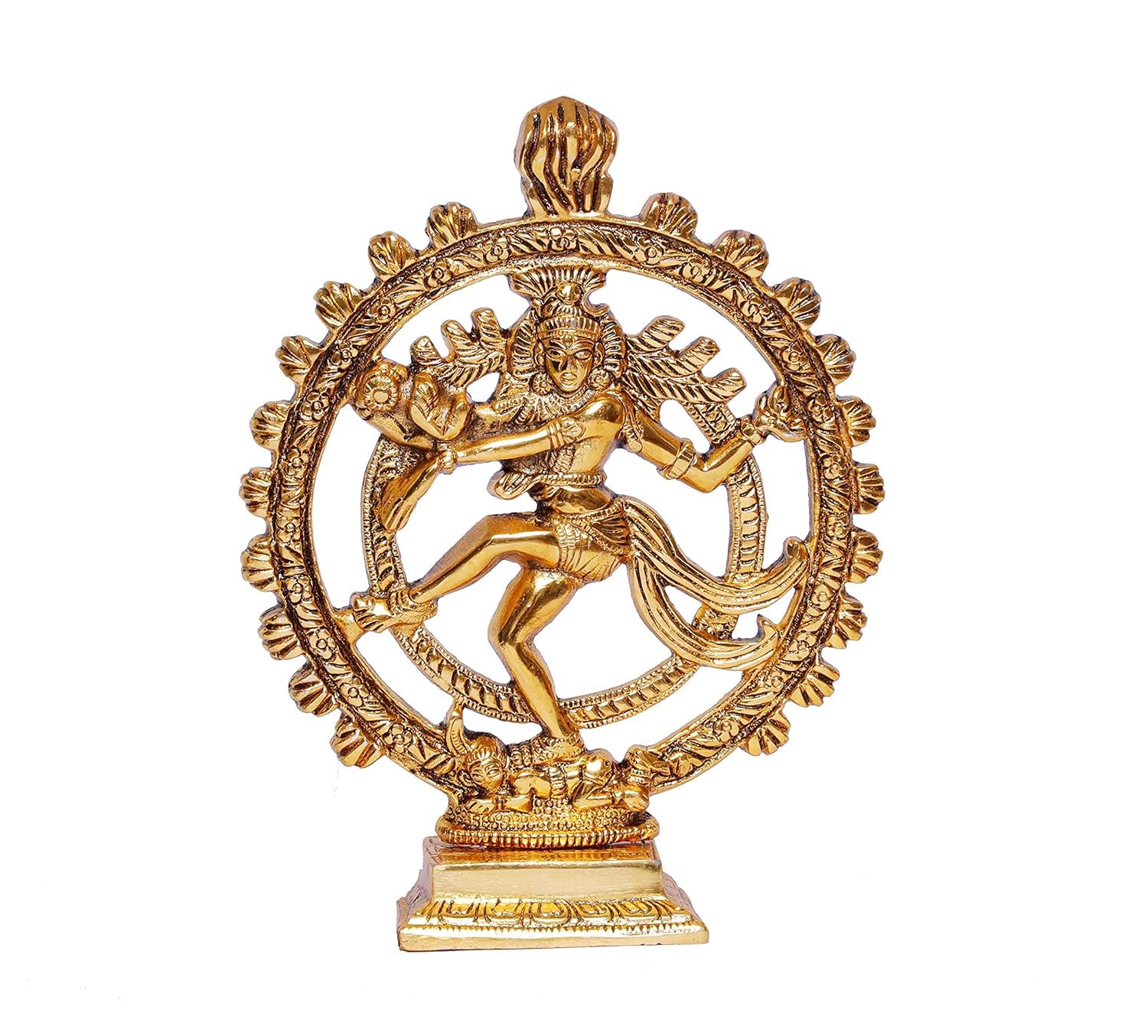 Handmade Brass Ganesha Statue Oil Lamp Diya - 8 Inch Hindu God Idol For Puja, Home Decor & Gifts