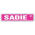 thumbnail image 1 of SADIE Street Sign Childrens Name Room Sign | Indoor/Outdoor |  30" Wide, 1 of 5