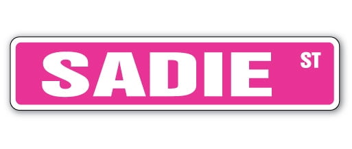 SADIE Street Sign Childrens Name Room Sign | Indoor/Outdoor | 36