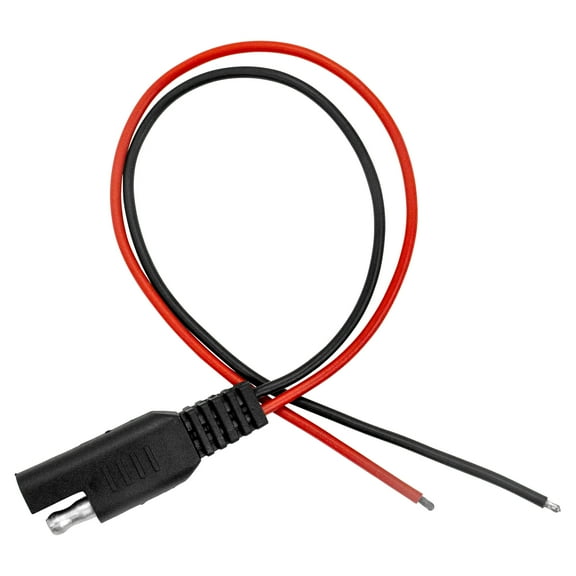 SAE 10 AWG Connectors Cable Compatible with SAE 30cm 2 Pin Single Plug Disconnect Power Automotive Extension Cable for Motorcycles Cars Charger