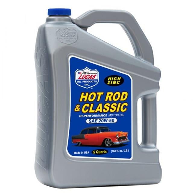 SAE 20W-50 Conventional Hot Rod & Classic Car Motor Oil - 5 qt.