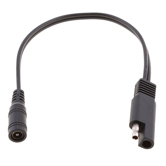 SAE Connection to DC Coax Jack Motorcycle Adapter 18AWG Heavy Duty