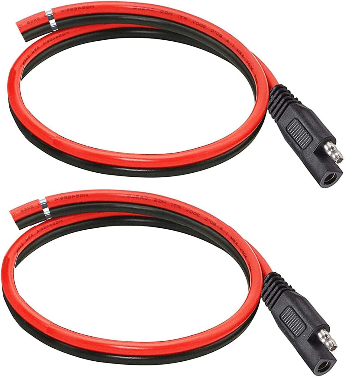SAE Connector Extension Cable 10AWG Solar Panel Plug (2Pack