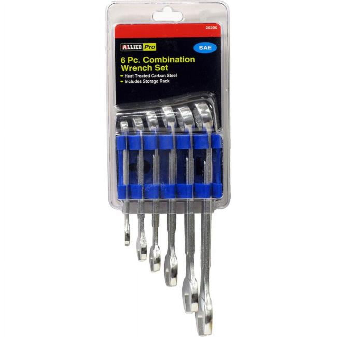 SAE Full Polished Combination Wrench Set 6 Piece