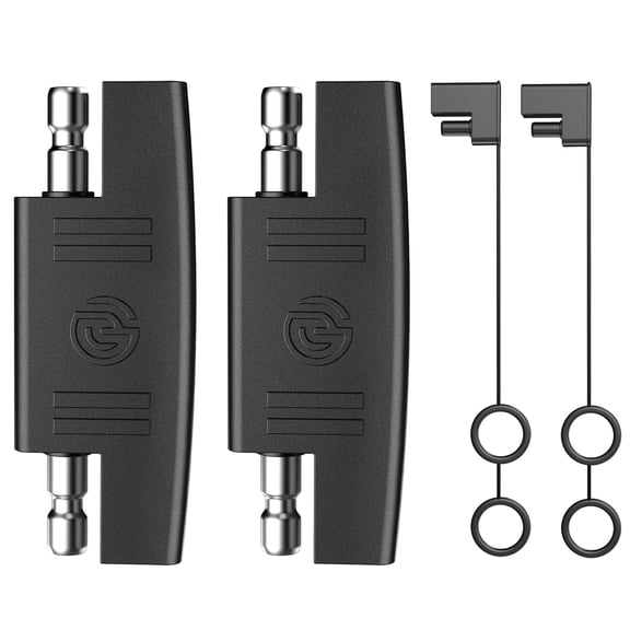 SAE Polarity Reverse Adapter (2 Pack): Thicker Tinned 2 Pin SAE Connector for SAE Extension Cable, SAE Plug Battery Maintainer - Ideal SAE Adapter for Automotive,Motorcycle,Solar Panel&Travel Trailer