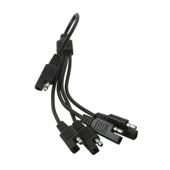 SAE Power Automotive Connectors Cable Y Splitters 1 to 2/3/4 SAE Extension Cable 18AWG for Automotive Camp Trailer
