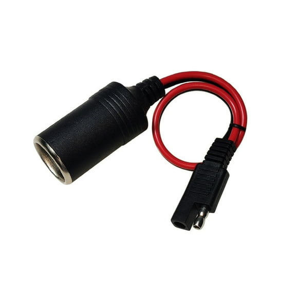 SAE to Cigarettes Lighter Female Cable SAE Cigarettes Lighter Plugs Socket Adapter for Vehicle Power Emergency Use