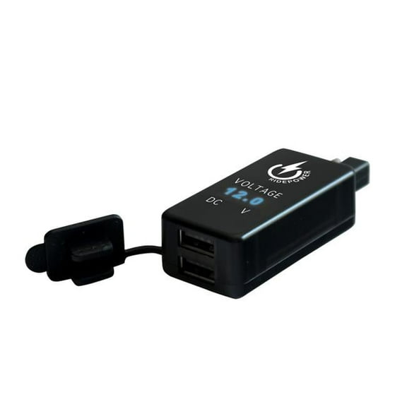 SAE to Dual USB Adapter with Digital Voltage Indicator