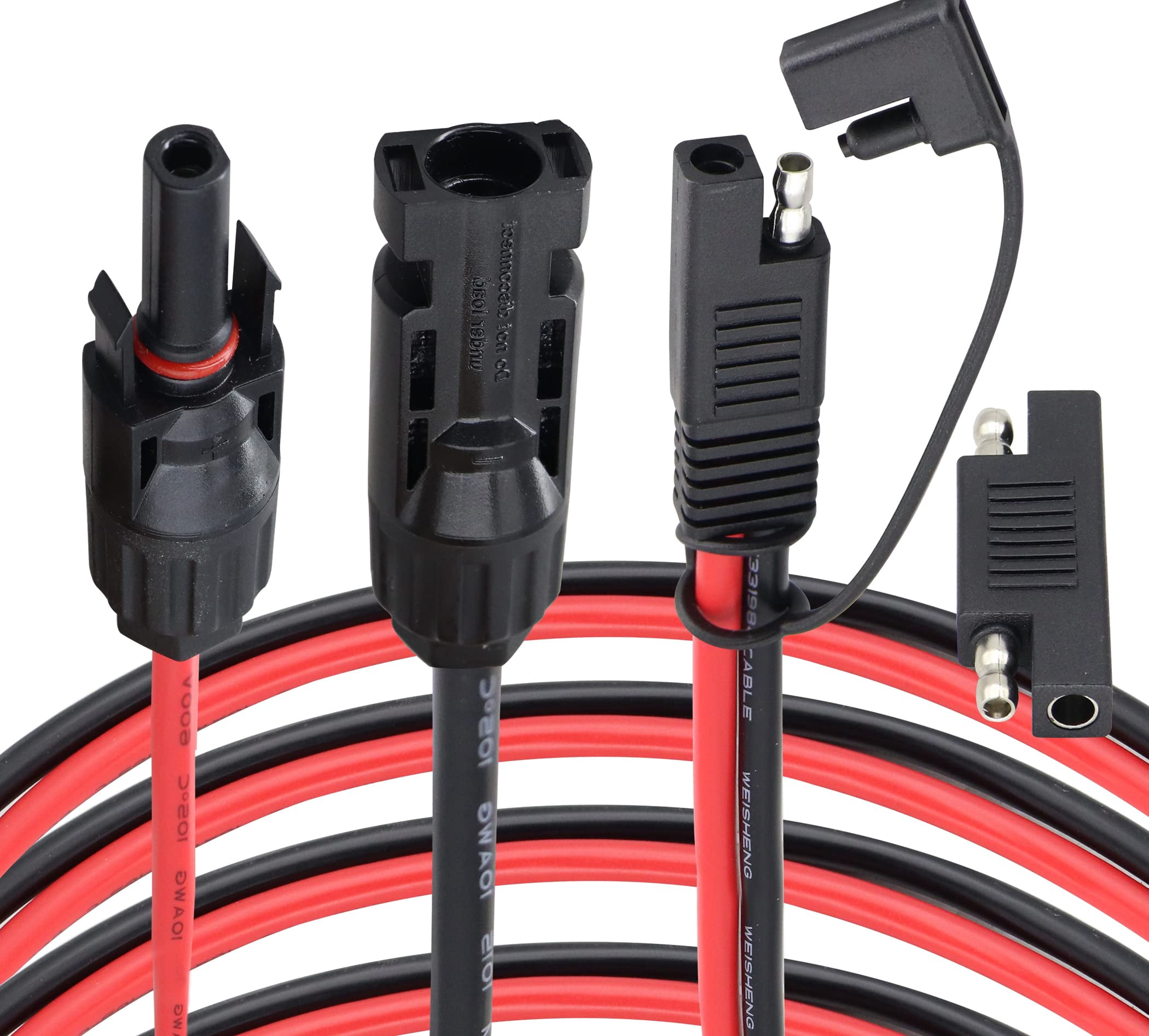 SAE to M-C-4 Adapter Cable with Polarity Reverse Connector 55CM 10AWG ...