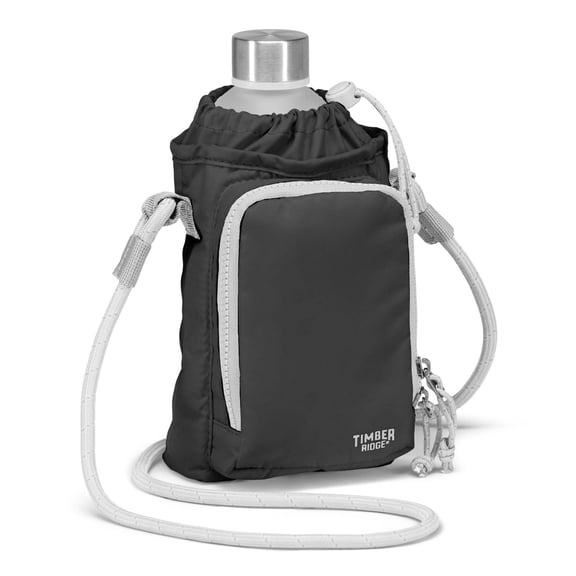 Timber Ridge SAELO™ 2L Water Bottle Holder Sling Bag, Crossbody Carrier with Zipper Pocket & Card Holders, Desert Oasis