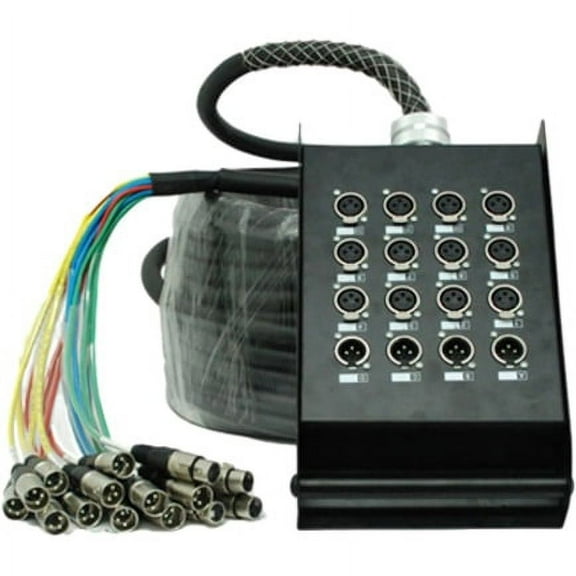 SAEM-12x4x100 - 12 Channel XLR Color Coded Snake Cable - 100 Feet