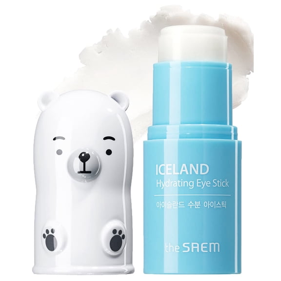 The SAEM Iceland Hydrating Eye Stick 0.24oz - Cooling Eye Balm for Dark Circles and Puffiness - Under Eye Treatment - Reduce Wrinkles and Moisturizing - Minimize Dark & Puffy Eyes - Aqua Scent SF1