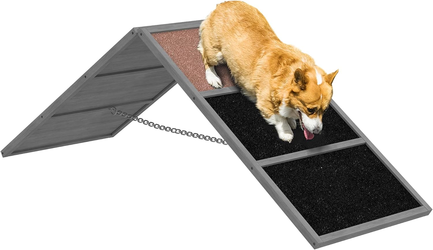 SAEWUD Dog Agility Equipment Ramp for All Breed Dogs, Non-Slip Surface ...