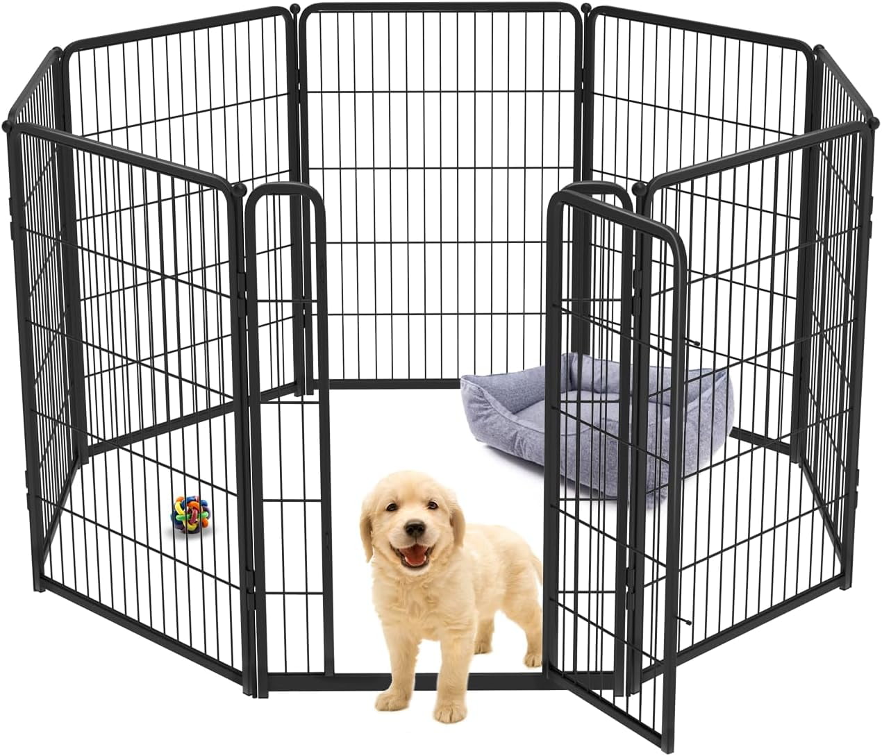 Picture of SAEWUD Dog Playpen for Indoor Use - Stress-Free and Safe Play, Heavy ...