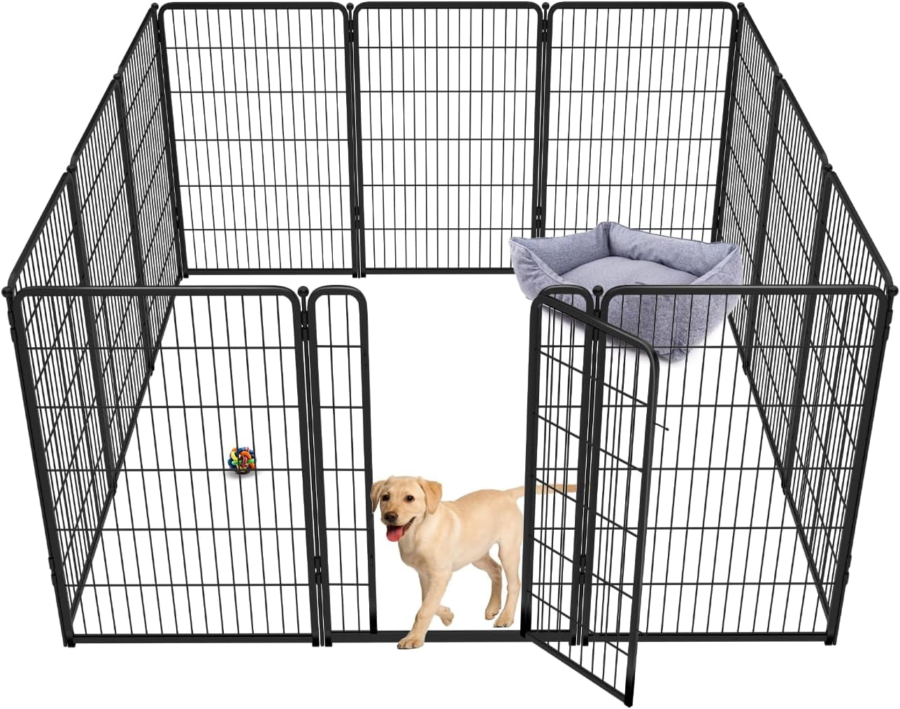 Image showcasing SAEWUD Dog Playpen for Indoor Use - Stress-Free and Safe Play, Heavy ...