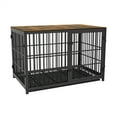 thumbnail image 1 of SAEWUD Heavy Duty Dog Crate for Large Dogs, M-XL Indestructible Kennel with Lockable Wheels, Escape-Proof Pet Cage for High Anxiety Dogs, Indoor Outdoor Use, 1 of 20