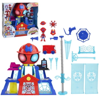 Marvel Spidey and his Amazing Friends Rescue-Webs Web-Quarters Playset for Kids, Ages 3 and Up