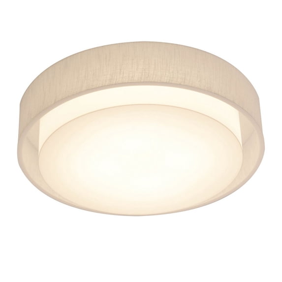 SAF1614LAJUD-LW AFX Sanibel - 16 Inch LED Flush Mount-White Finish-White Shade Color
