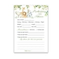 thumbnail image 1 of SAFARI ANIMALS Prediction and Advice Cards - Pack of 25 - Country JUNGLE THEME Baby Shower Games, Wishes for New Parents Mom & Dad to be Mommy & Daddy Message Shower Activity Keepsake G550-PDAV, 1 of 7