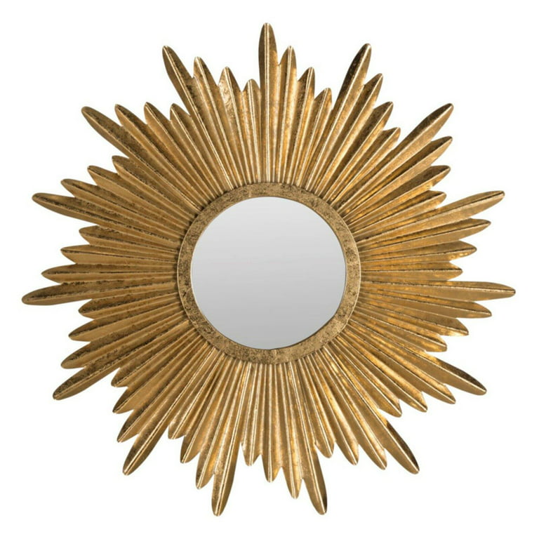 Paris Framed Round Mirror - Champagne Gold