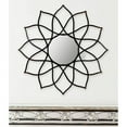 thumbnail image 1 of SAFAVIEH 11.5" Round Flower Power Mirror, Coffee Bronze, 1 of 4