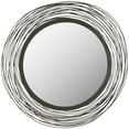 thumbnail image 1 of SAFAVIEH 13.7" Round Contemporary Wire Wall Mirror, Brown, 1 of 4