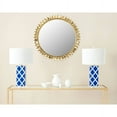 thumbnail image 1 of SAFAVIEH 21.6" Round Leaf Crown Sunburst Mirror, Gold, 1 of 3