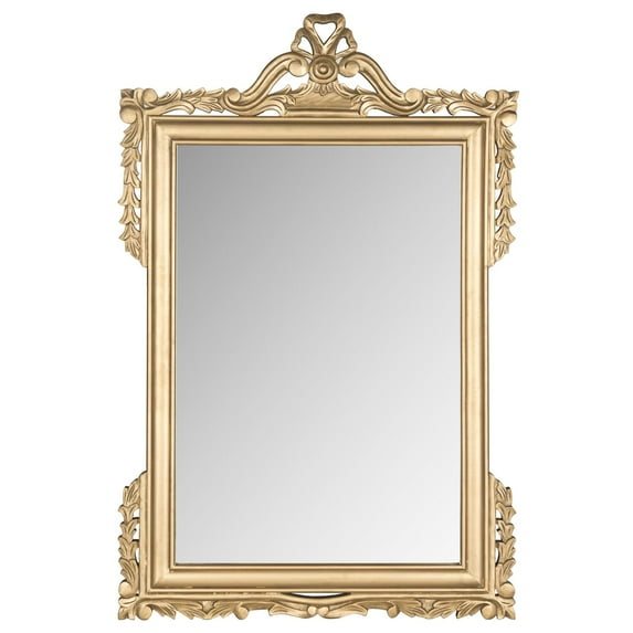 SAFAVIEH 22" x 32" Pedimint Embellished Wall Mirror, Gold