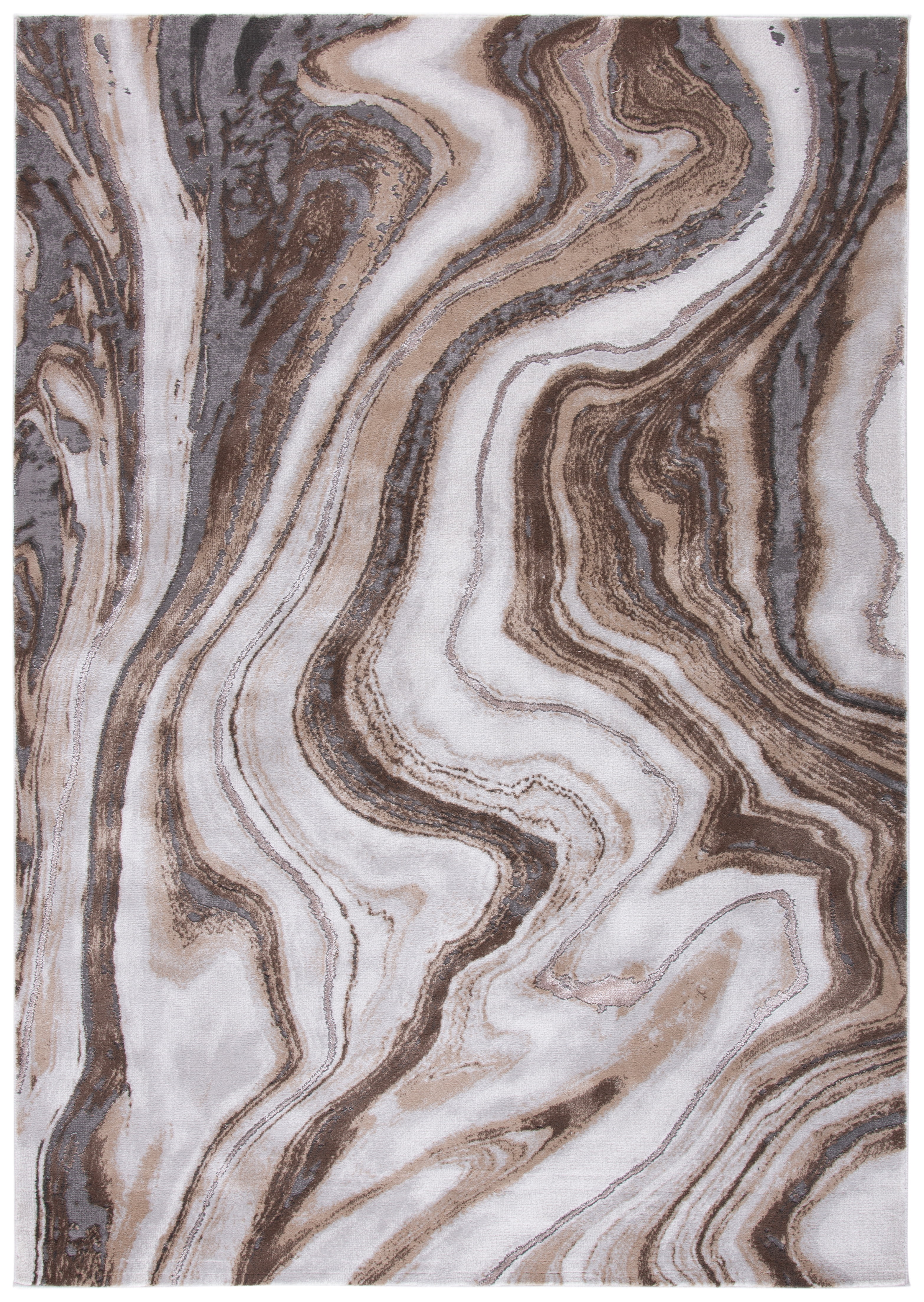 Safavieh Craft Ezra Abstract Area Rug, Gold/Gray, 5'3" x 7'