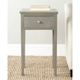 thumbnail image 1 of SAFAVIEH Abel Solid Rustic Nightstand with Storage Drawer, French Grey, 1 of 4