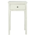 thumbnail image 1 of SAFAVIEH Abel Solid Rustic Nightstand with Storage Drawer, Shade White, 1 of 11