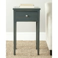 thumbnail image 1 of SAFAVIEH Abel Solid Rustic Nightstand with Storage Drawer, Steel Teal, 1 of 6