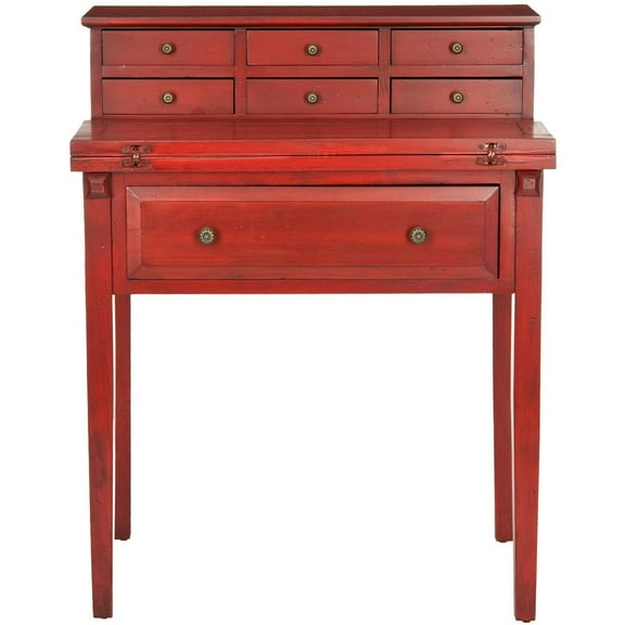 SAFAVIEH Abigail Fold Down Desk Cherry