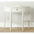 thumbnail image 1 of SAFAVIEH Abram Solid Country Demilune Console with Storage Drawer, White, 1 of 6