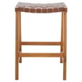 thumbnail image 1 of SAFAVIEH Abreu Rectangle Backless Counter Stool, Cognac/Nautral, 1 of 11