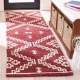 thumbnail image 1 of Safavieh Abstract Adolf Geometric Wool Runner Rug, Red/Ivory, 2'3" x 8', 1 of 11