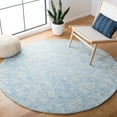 thumbnail image 1 of SAFAVIEH Abstract Albine Zig-Zag Area Rug, Blue/Beige, 6' x 6' Round, 1 of 10