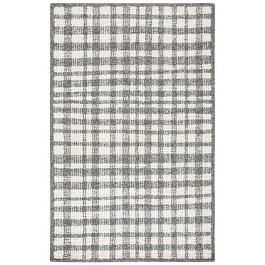 SAFAVIEH Abstract Aleta Trellis Area Rug, Ivory/Black, 2' x 3'