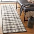 thumbnail image 1 of SAFAVIEH Abstract Aleta Trellis Runner Rug, Ivory/Black, 2'3" x 8', 1 of 10