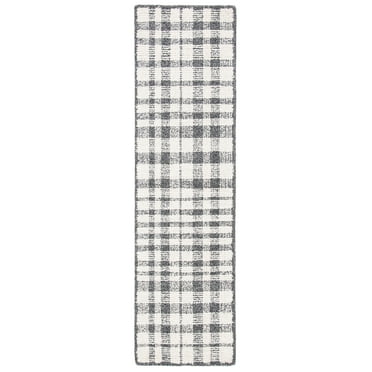 SAFAVIEH Abstract Aleta Trellis Runner Rug, Ivory/Black, 2'3" x 8'